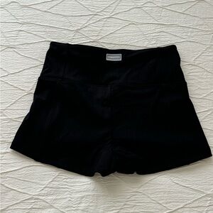 NEW Fabletics Black Medium High- Waisted Swim Shorts